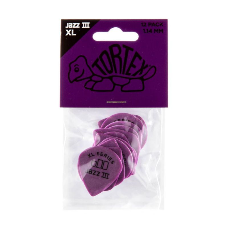 PLECTRUM Jim Dunlop Tortex Jazz III XL 114 mm (12 unidades)