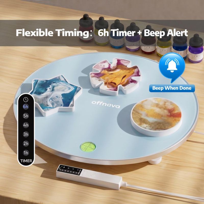 Alfombrilla de Resina OFFNOVA 41 cm 2 en 1 para Curado y Nivelado