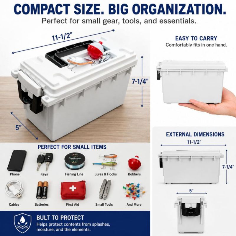 Caja de Almacenamiento Impermeable Apilable Sheffield 12681 – Hecha en EE. UU.