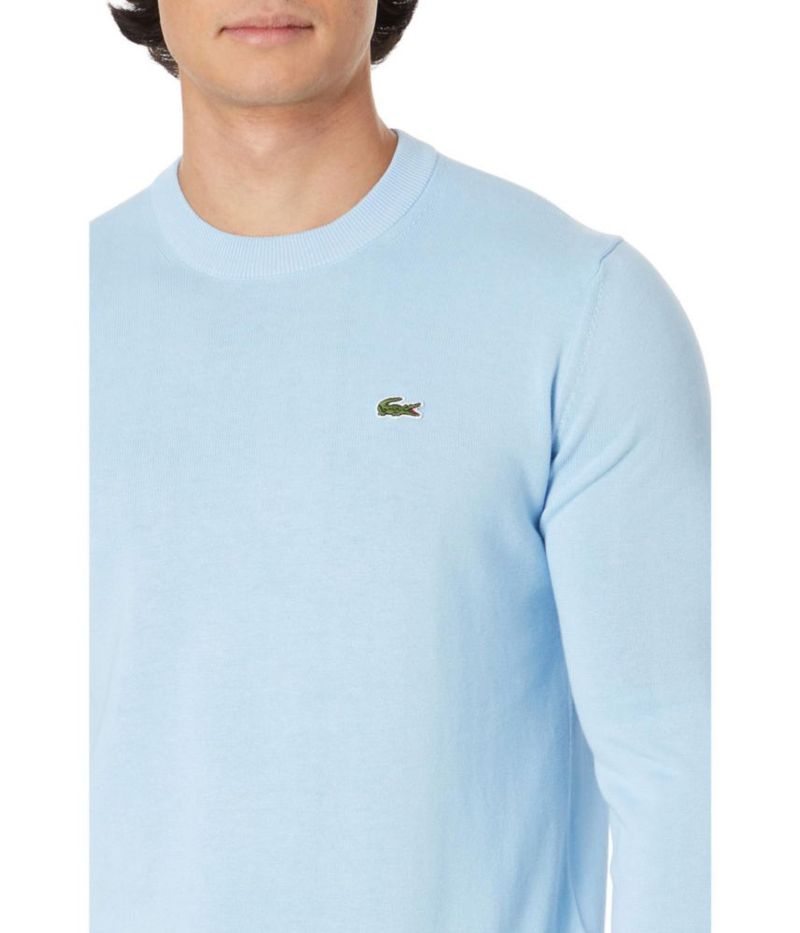Suéter Lacoste Monocromo de Algodón Talla Grande