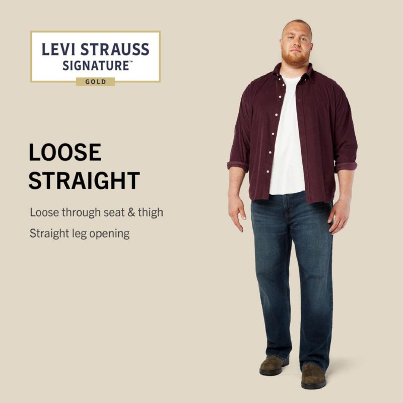 Jeans Levi Strauss Gold 34W×32L Corte Suelto Dune