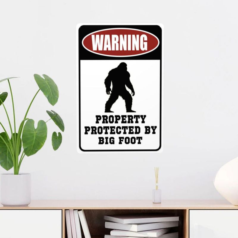 Letrero decorativo SFMY 30x20 cm Bigfoot para exteriores