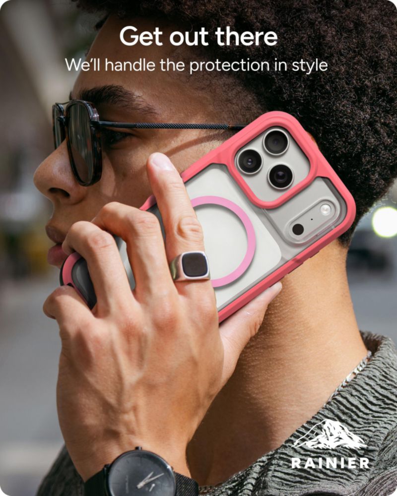Funda ZAGG Rainier para iPhone 18/17 Pro Rosa con Soporte