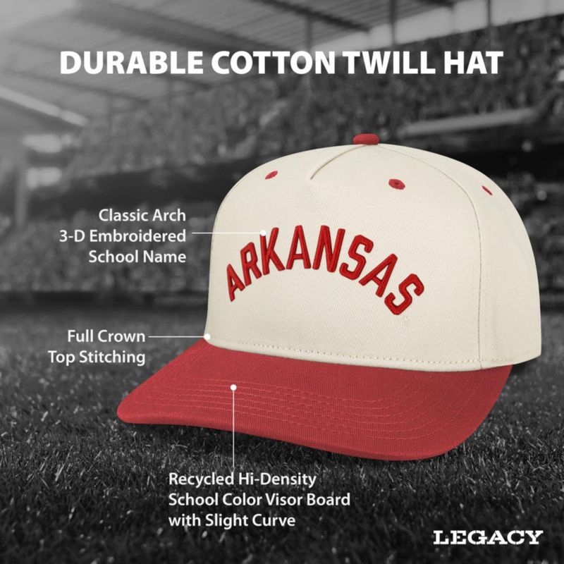 Gorra de béisbol Legacy Arkansas Razorbacks (licencia NCAA)