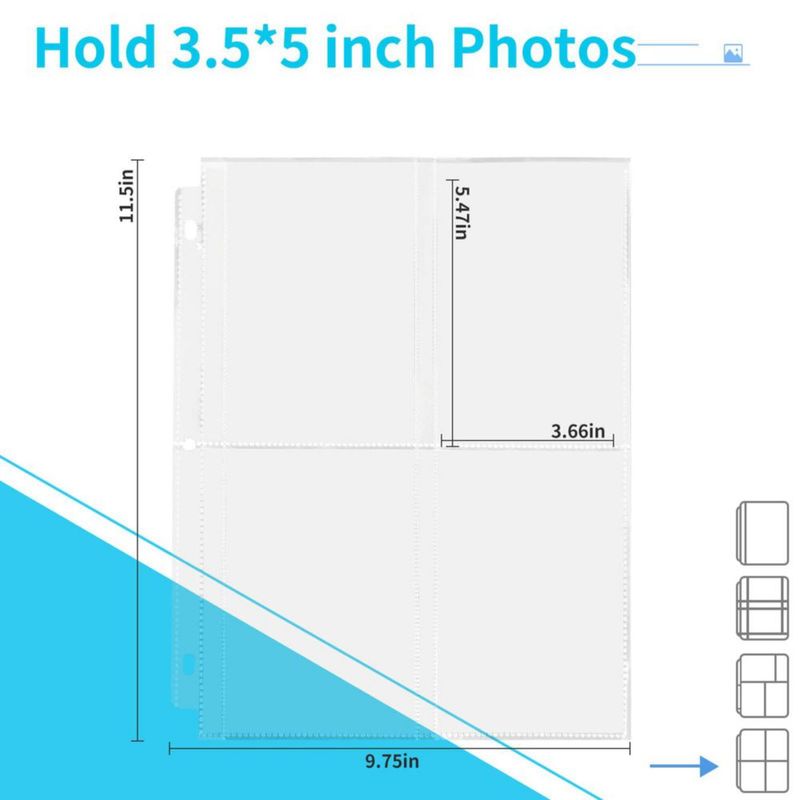 Fundas para fotos Fabmaker 35 × 5 cm (paquete de 30) 240 fotos