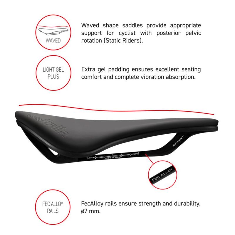 Sillín de bicicleta Selle Italia Novus Boost Evo negro