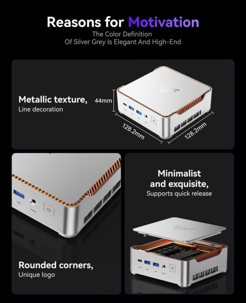 Mini PC KAMRUI i5-12600H 32 GB LPDDR5 1 TB SSD