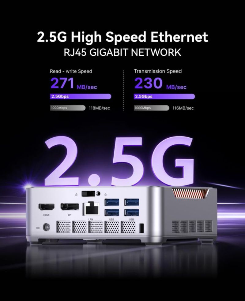 Mini PC KAMRUI i5-12600H 32 GB LPDDR5 1 TB SSD