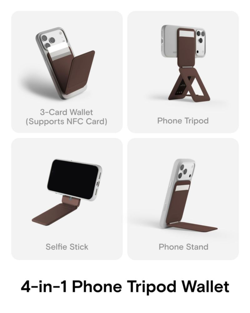 Cartera Trípode MOFT AERA Mini con Soporte NFC