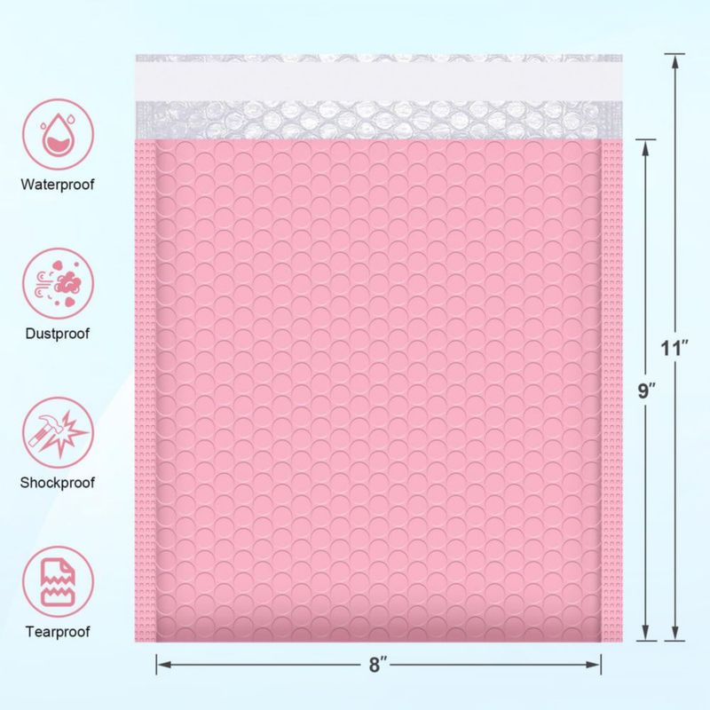 Sobre con burbujas zigmailer 20 x 25 cm rosa – paquete de 25