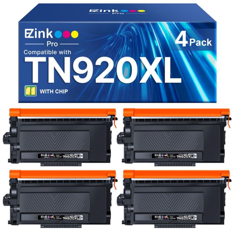 Cartucho de tóner E‑Z Ink Pro TN920XL (paquete de 4) con chip