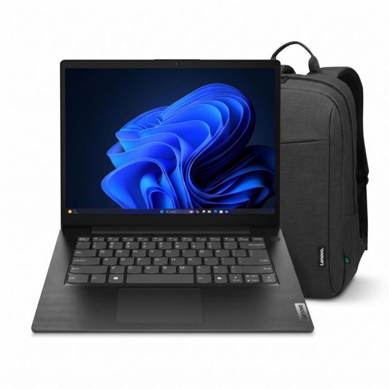 Laptop Lenovo V14 G5 14" Intel i3 8GB DDR5 512GB SSD W11 + Mochila B210 16"