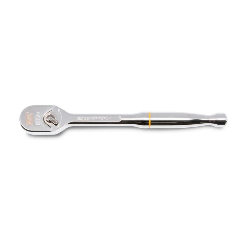 Carraca GEARWRENCH de 1/2" de impulso con acabado cromado en forma de lágrima