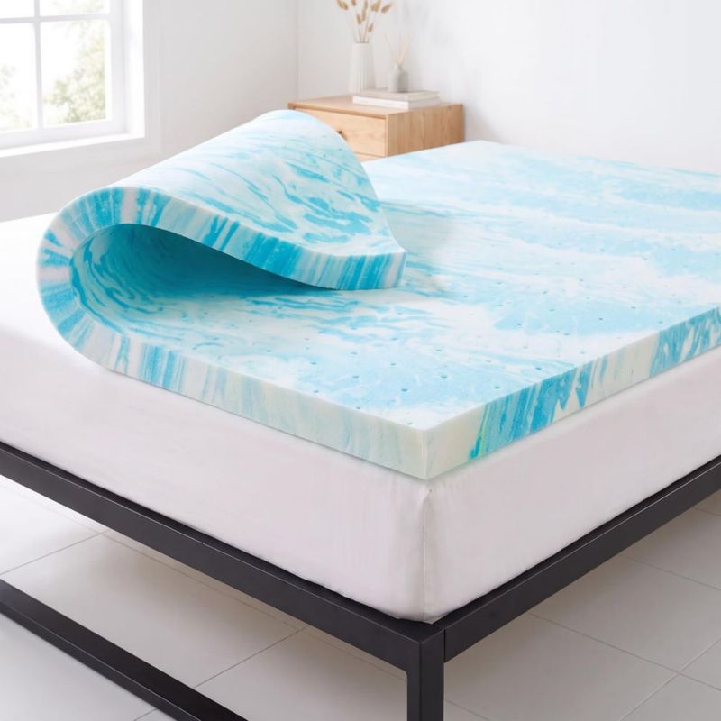 Sobrecolchón NEWBULIG Queen 8 cm con Gel Refrigerante
