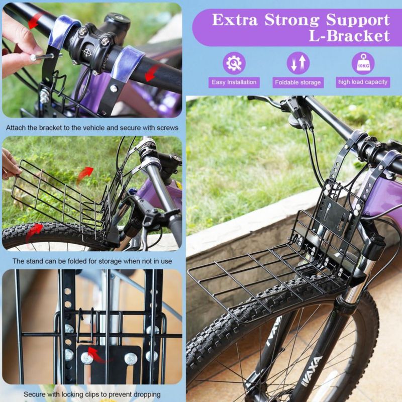 Cesta para Bicicleta Ramalto para Mascotas de 10 kg Expandible