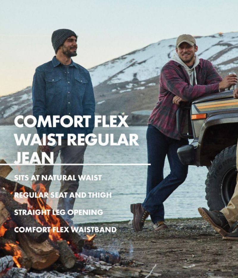 Jeans Wrangler Authentics 38W x 30L Pizarra