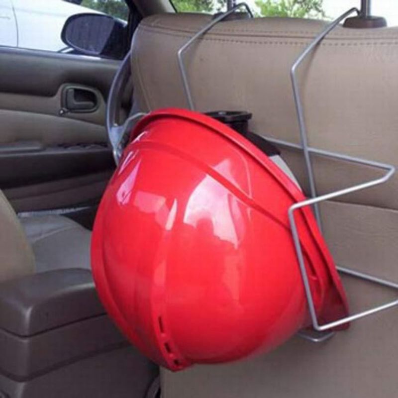 Portacascos Attisstore de Acero Gris para Asiento