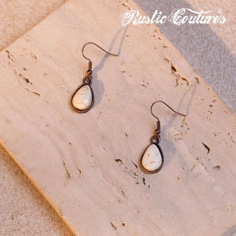 Conjunto de joyería Montana West – Collar de turquesa y pendientes colgantes