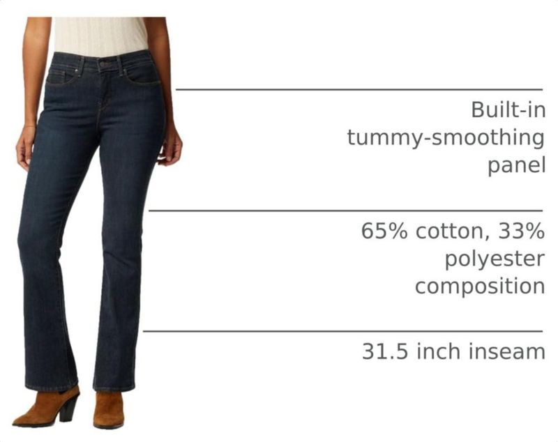 Jeans Levi Strauss Signature Gold corte bootcut 80 cm