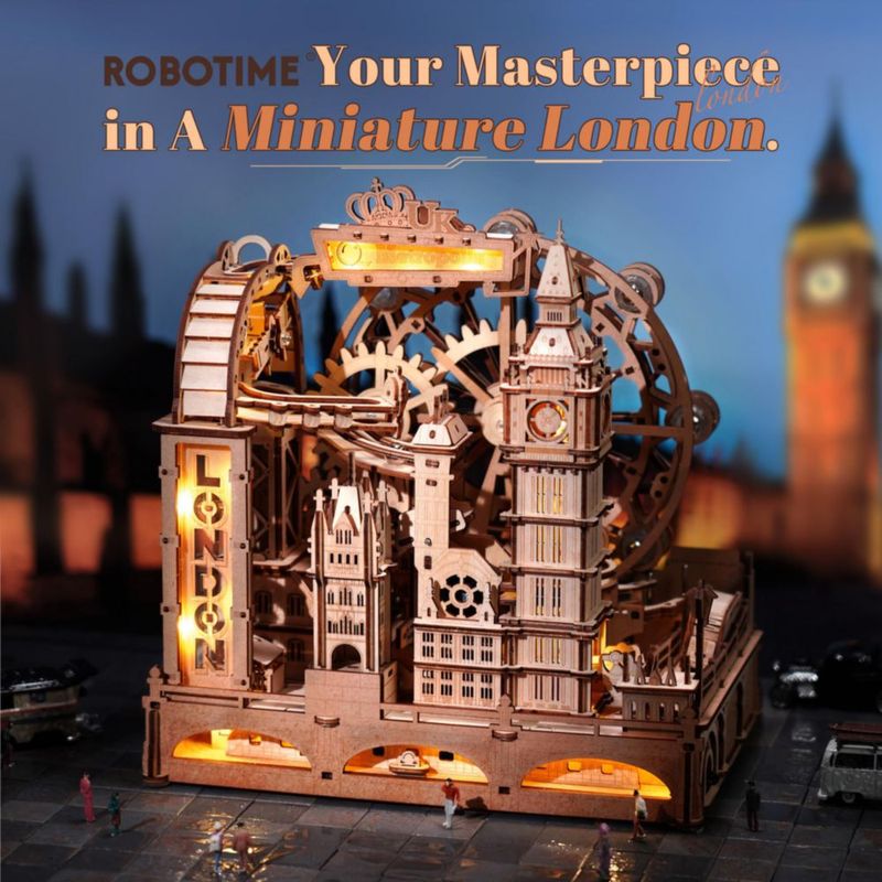 Kit de pista de canicas ROBOTIME EGB01 Night City