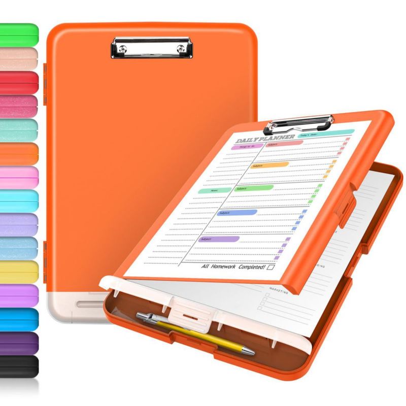 Portapapeles Sooez 34 × 24 cm con soporte para bolígrafos y estuche de almacenamiento