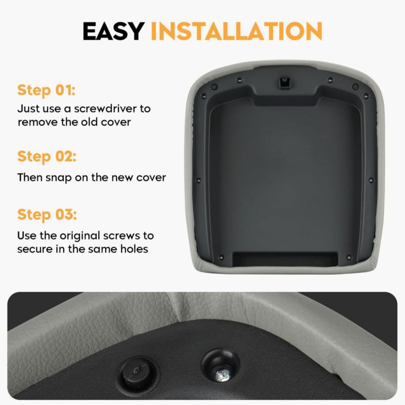 Cubierta de consola central Aeagle gris para Chevrolet/GMC 2007-2014