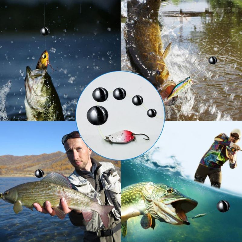Pesos de Pesca SANWEAL 120 uds 5 tamaños Plomo Redondo de Disparo
