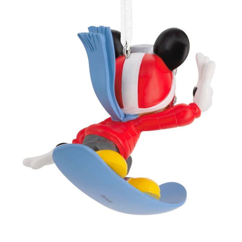 Adorno Hallmark Disney Mickey 7 cm Snowboard