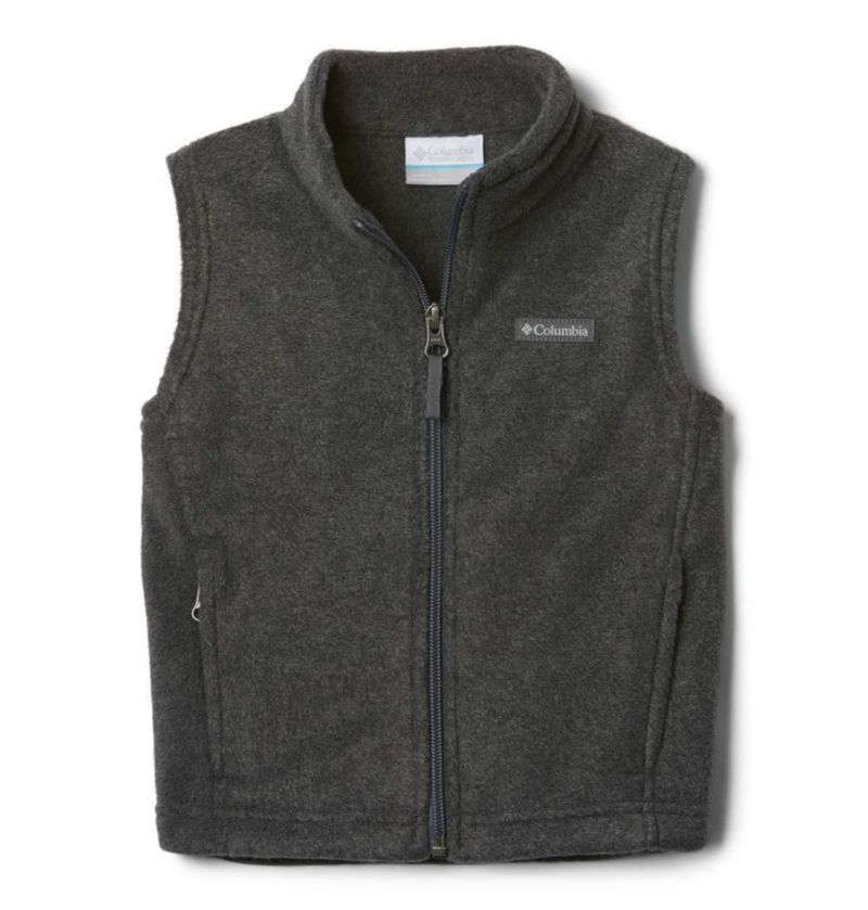 Chaleco de forro polar Columbia 3T gris carbón jaspeado