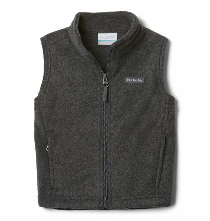 Chaleco de forro polar Columbia 3T gris carbón jaspeado