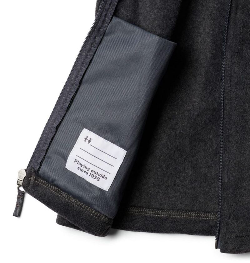 Chaleco de forro polar Columbia 3T gris carbón jaspeado