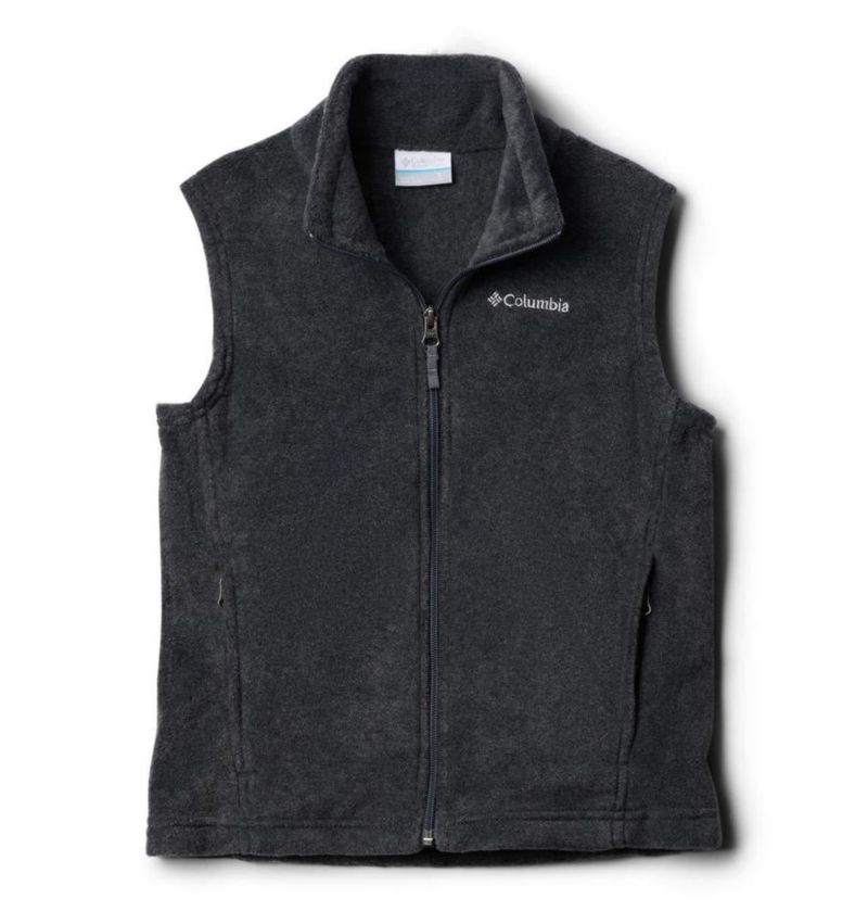 Chaleco de forro polar Columbia 3T gris carbón jaspeado