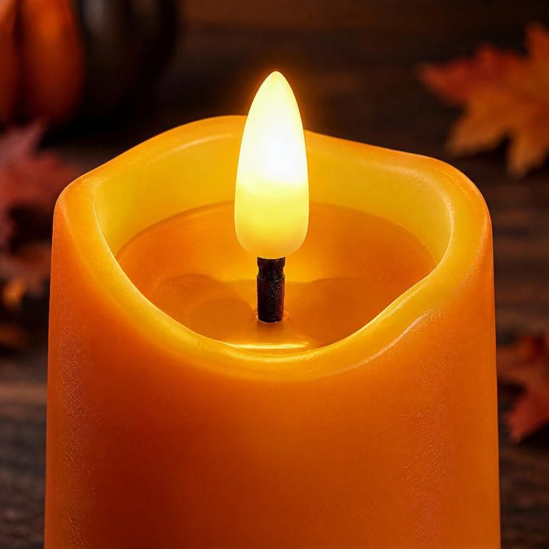 Velas votivas Simplelight4you Naranja pack de 6 con temporizador