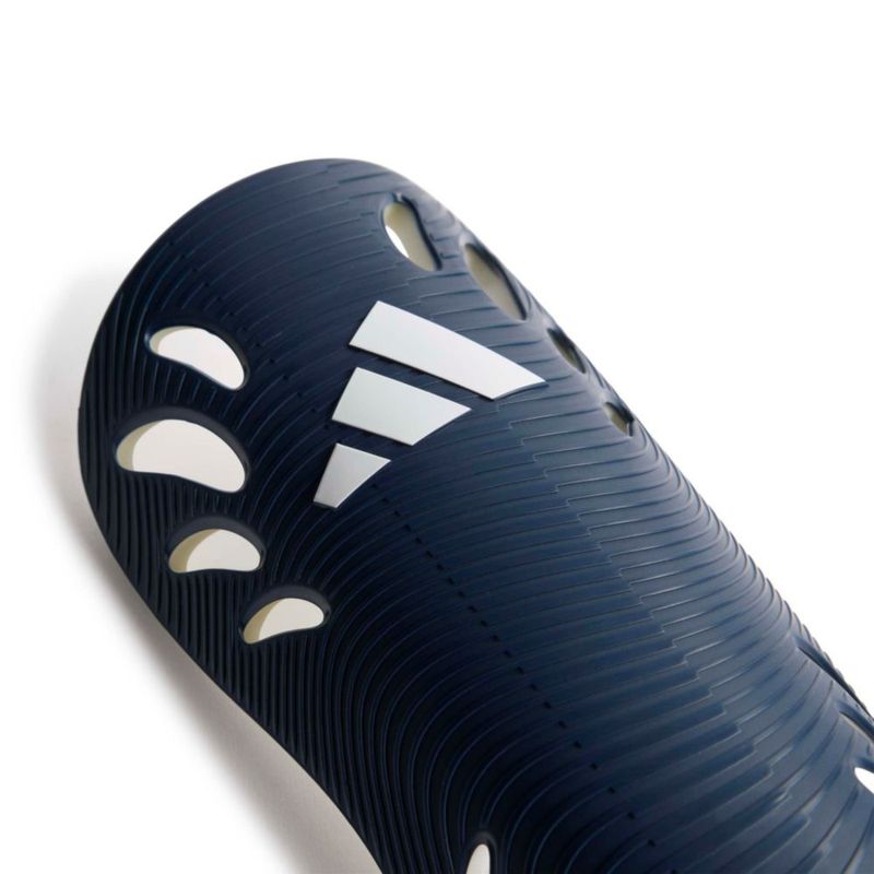 Espinillera adidas Adiflex talla pequeña azul marino/blanco