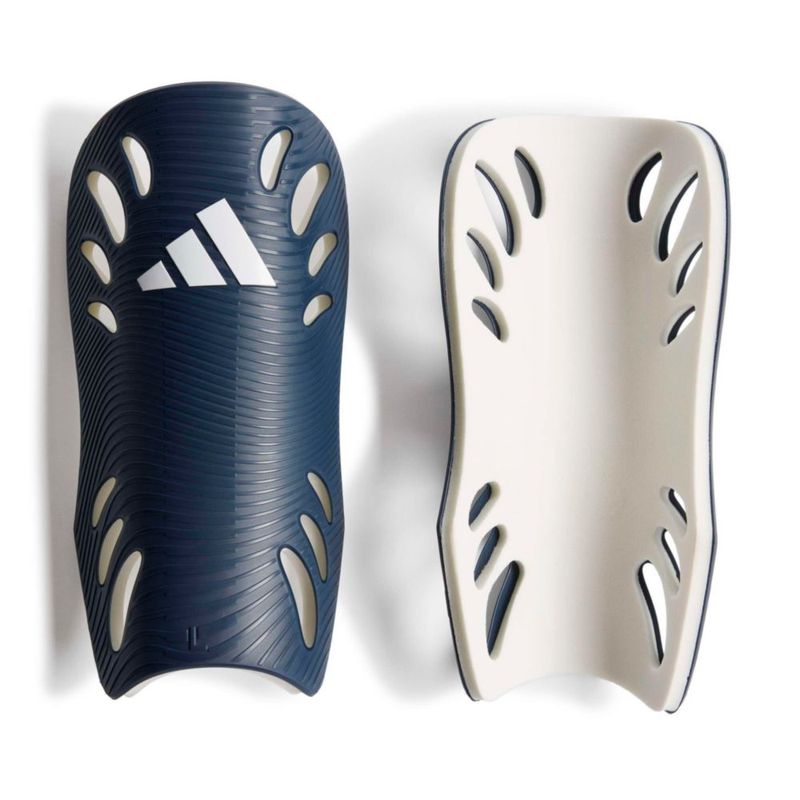Espinillera adidas Adiflex talla pequeña azul marino/blanco