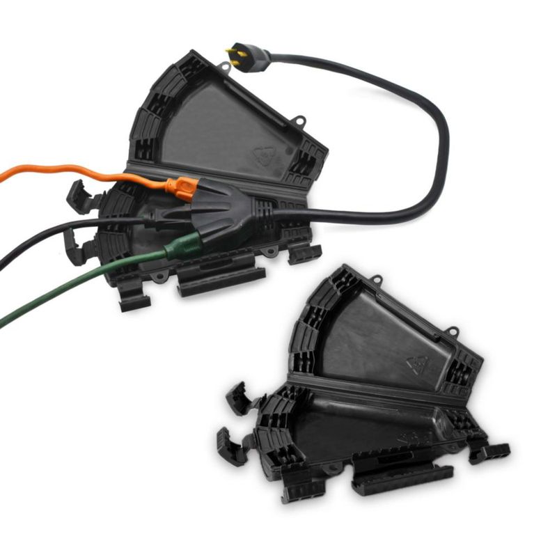 Caja de Protección Twist and Seal Cord Vault - Pack de 2 Negro