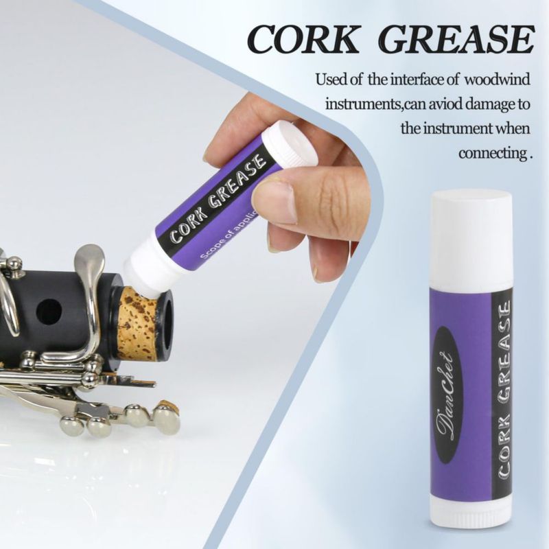 Kit de Reemplazo de Corcho para Clarinete Danchet con Pegamento Grasa Cuchillo y Cinta
