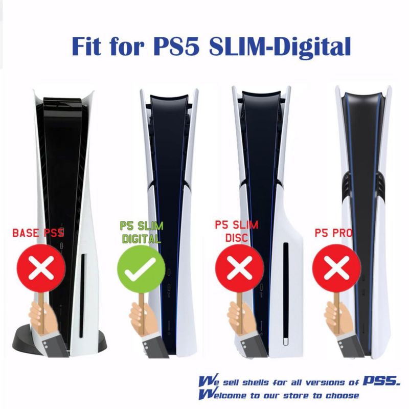Capa de vinilo PEYANZ para PS5 Slim Digital HD sin burbujas