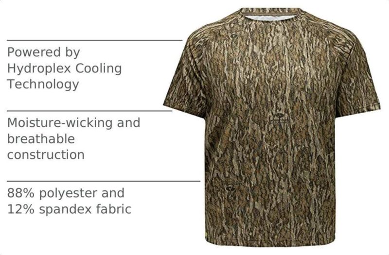Camiseta de Caza Mossy Oak Performance Stretch con Tecnología de Enfriamiento