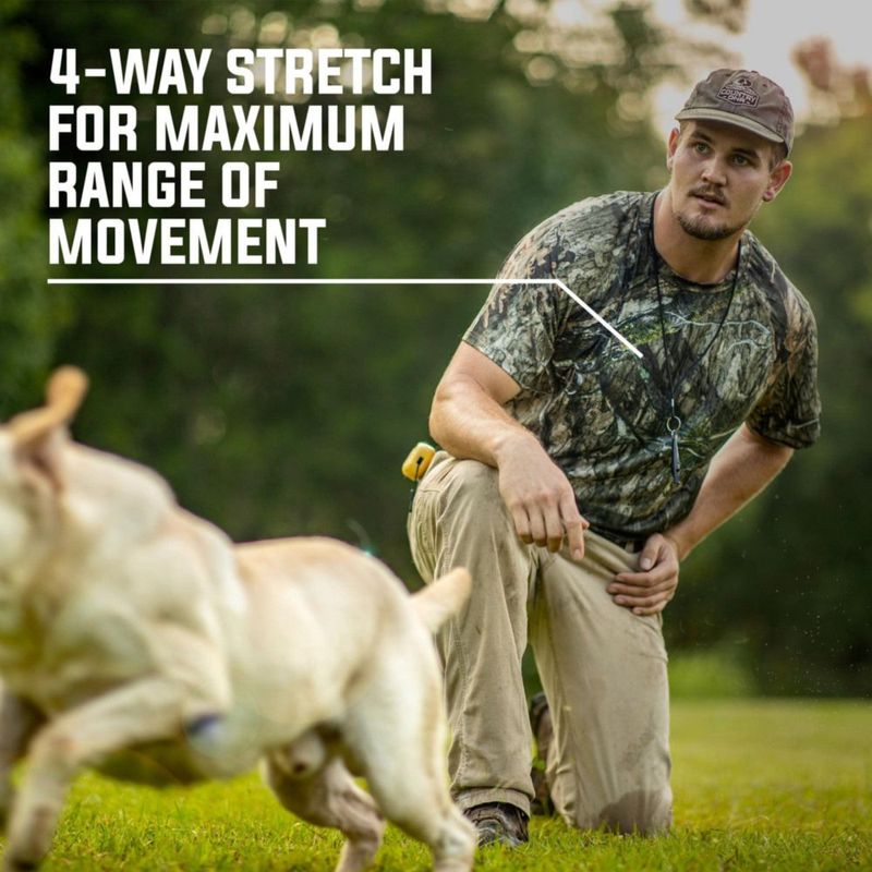 Camiseta de Caza Mossy Oak Performance Stretch con Tecnología de Enfriamiento