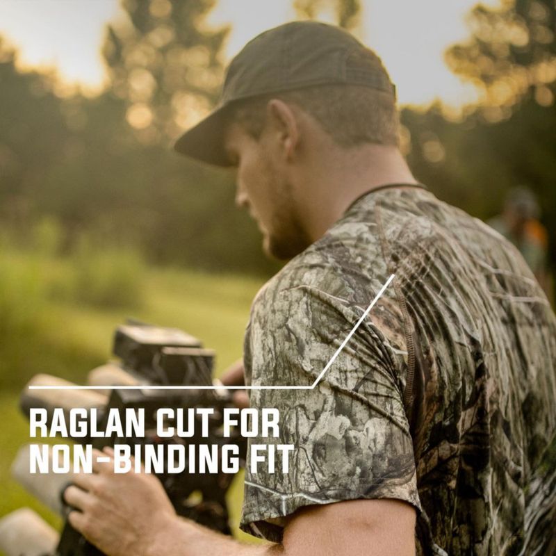 Camiseta de Caza Mossy Oak Performance Stretch con Tecnología de Enfriamiento