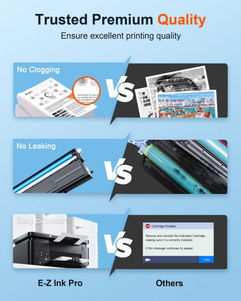 Pack de 4 cartuchos de tóner E‑Z Ink Pro TN436