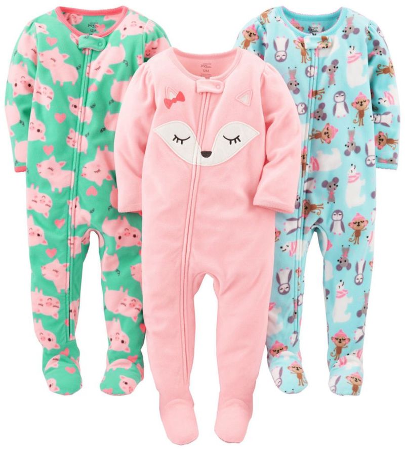 Pijamas Simple Joys de Carter's 24 meses Pack de 3