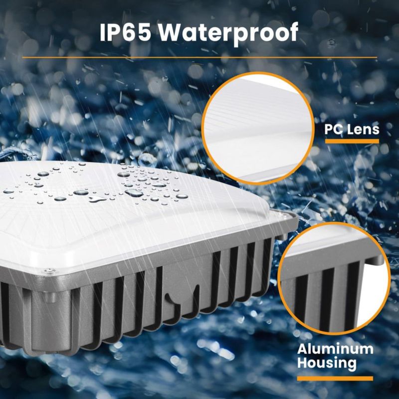 Luces LED para marquesina Goldinfu 70W Pack de 4 3 temperaturas de color IP65