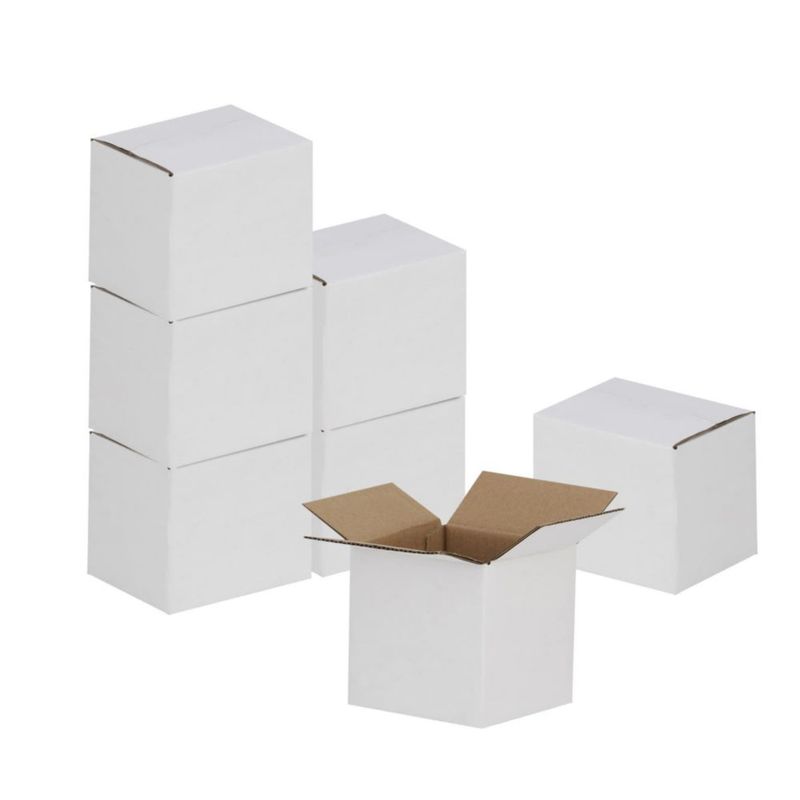 Cajas de envío GHEIR 10x10x10 cm paquete de 50 blancas