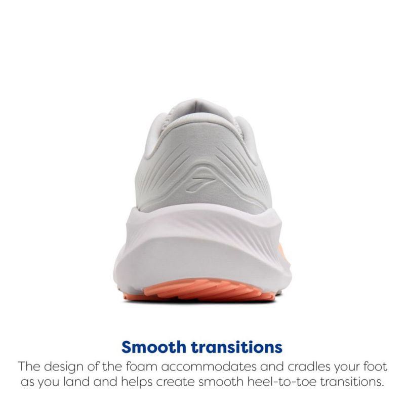 Zapatilla de running Brooks Anthem 8 blanco/antártida/durazno talla 7 (mediana)