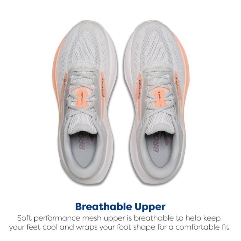 Zapatilla de running Brooks Anthem 8 blanco/antártida/durazno talla 7 (mediana)
