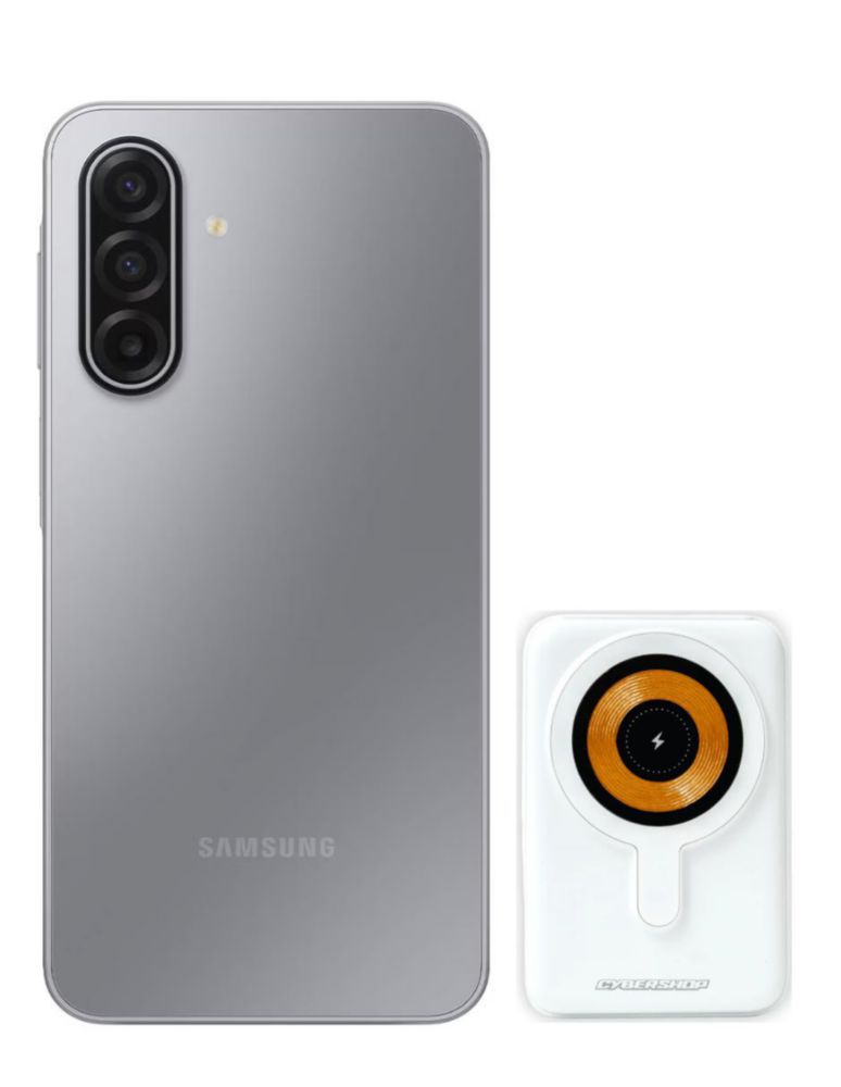 SAMSUNG A17 128GB SUPER AMOLED PLUS 6.7 PULGADAS COLOR GRIS + BATERIA PORTATIL MAGSAFE CYBERSHOP 10,000 MAH 22.5W