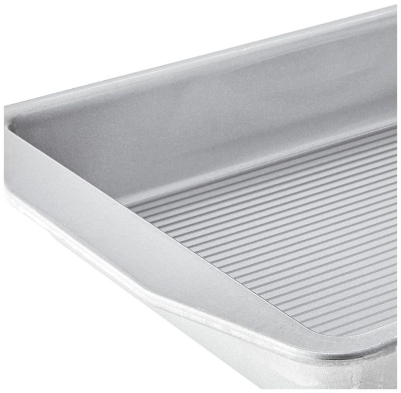USA Pan American Bakeware Classics Bandeja rectangular de 9 x 13 pulgadas para lasaña pastel y brownie acero aluminizado