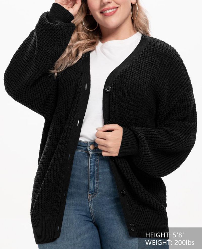 Suéter QUALFORT de Algodón Oversized (Cárdigan)